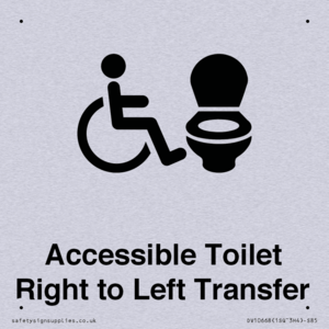 Accessible Toilet with Right to Left Transfer